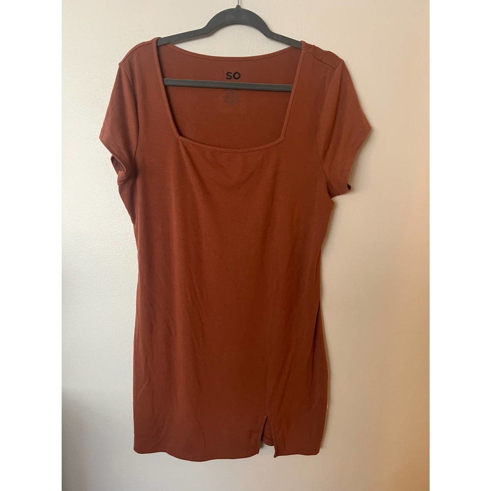 XXL SO burnt orange dress